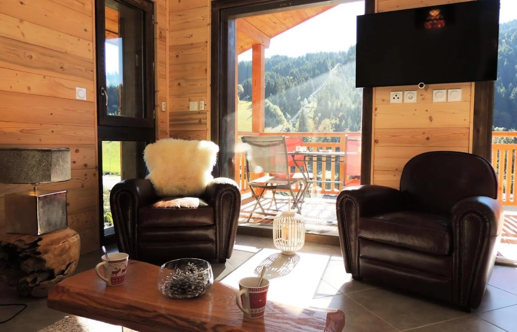 Les Chalets Carline - Appartement T3, Vue Dominante Sur Les Pistes Mae-2561 Les Gets Apartment